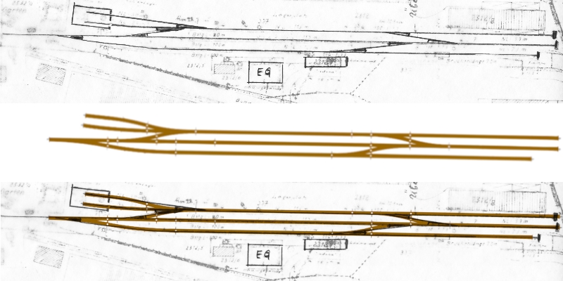 Bf Höchstadt, Gleisplan Stand 1966 Bf Höchstadt, Gleisplan Stand 1966