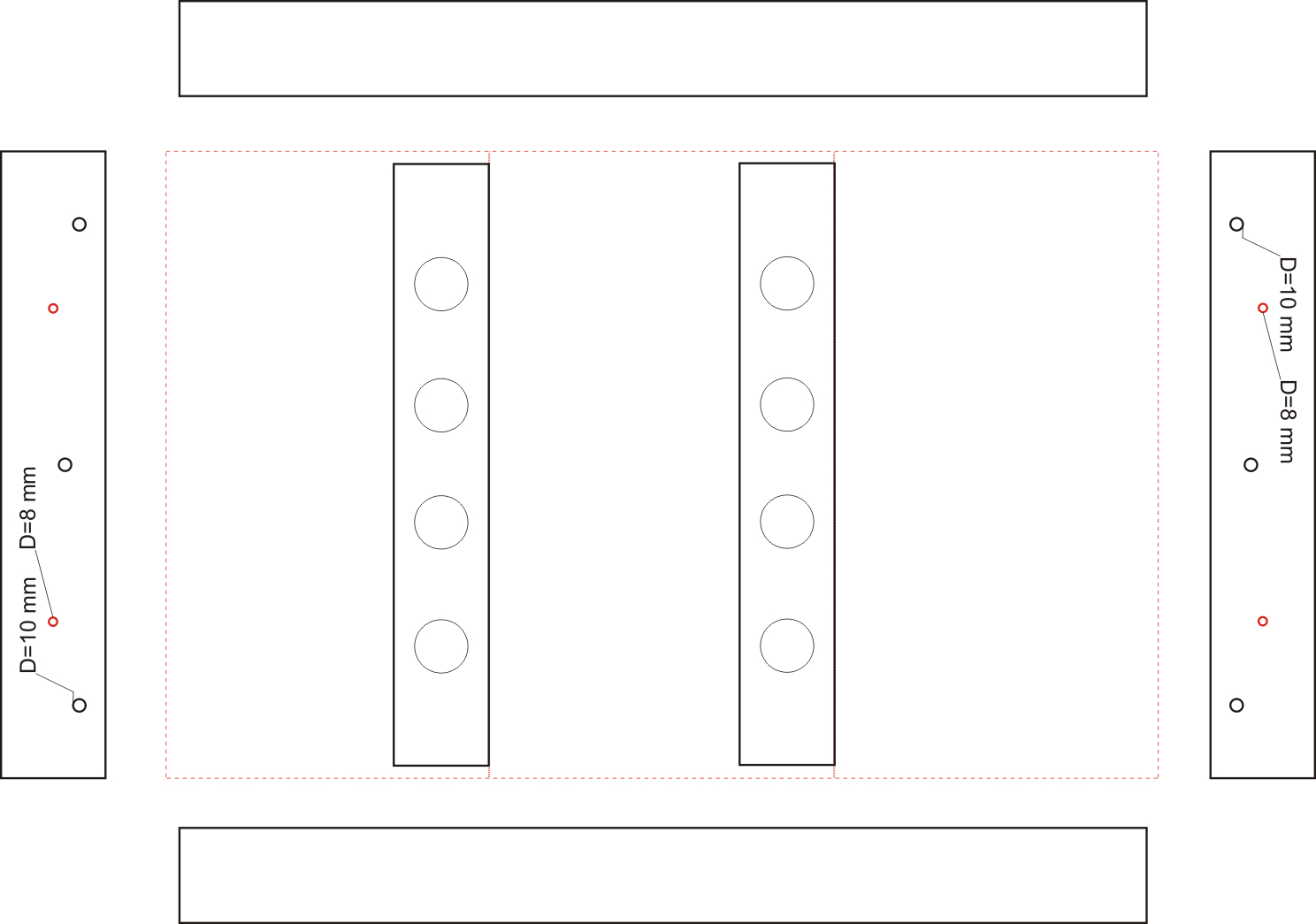 Segment-Einzelteile Skizze