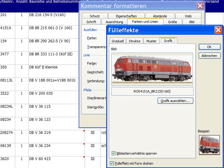 Bild 2: Einfügen der Bilder