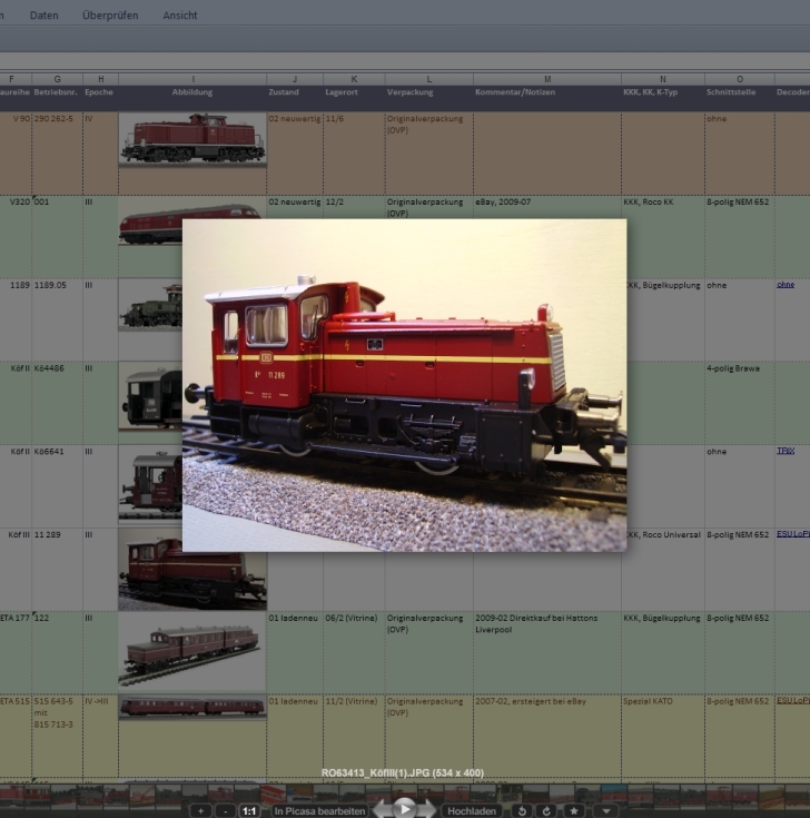 Bild 2: Die vergröĂerte Anzeige der Abbildung aus der Tabelle